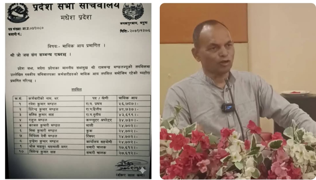 मधेस प्रदेशको सभामुख कार्यालय ‘कमिसन केन्द्र’ भएको आरोप, नातागोता भरिएको सचिवालयले मण्डलमाथि गम्भीर छाया